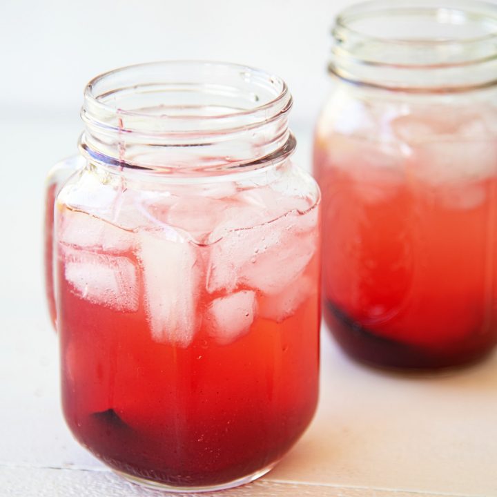 Fresh Plum Vanilla Bean Vodka Cocktail