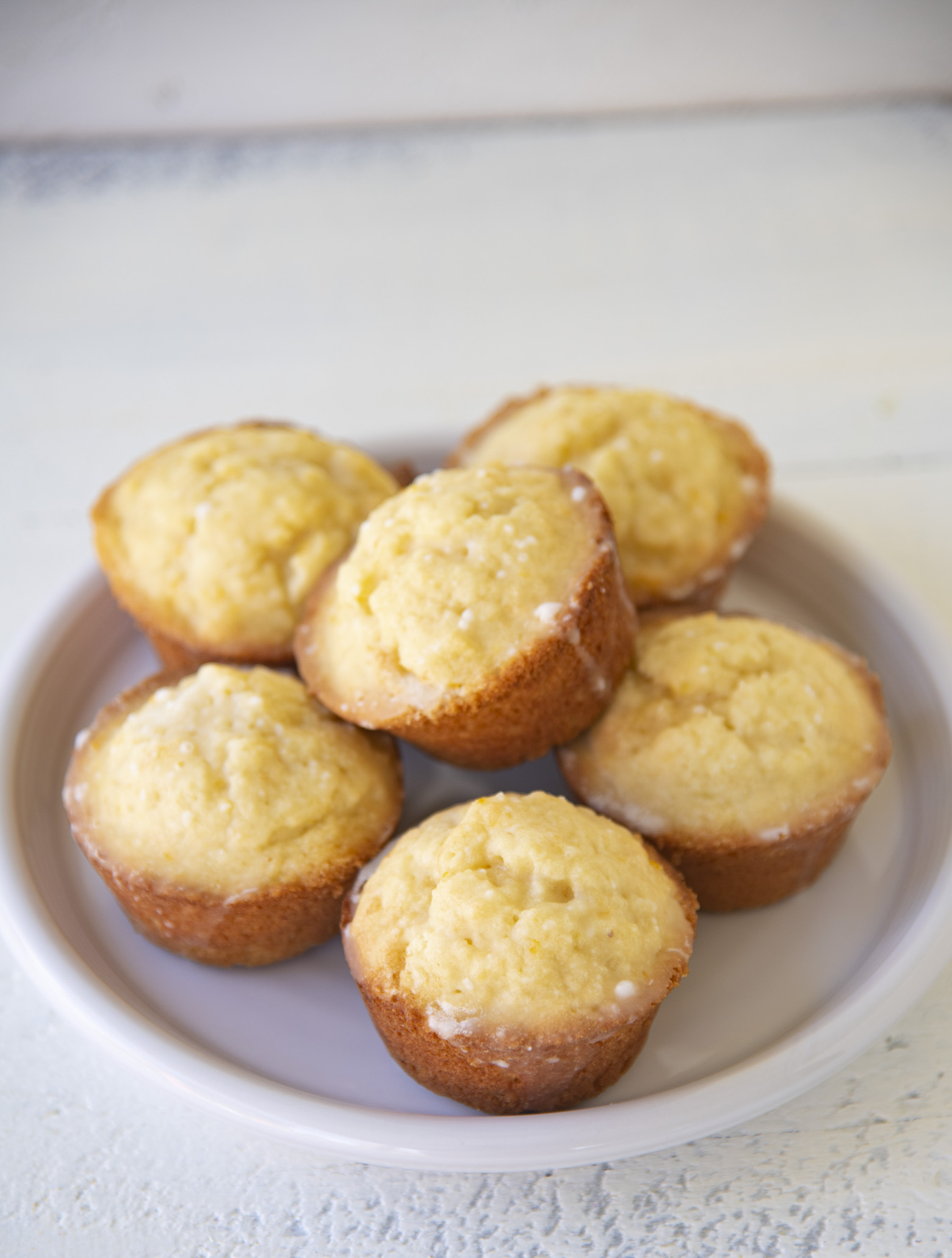 Orange Glazed Almond Muffins