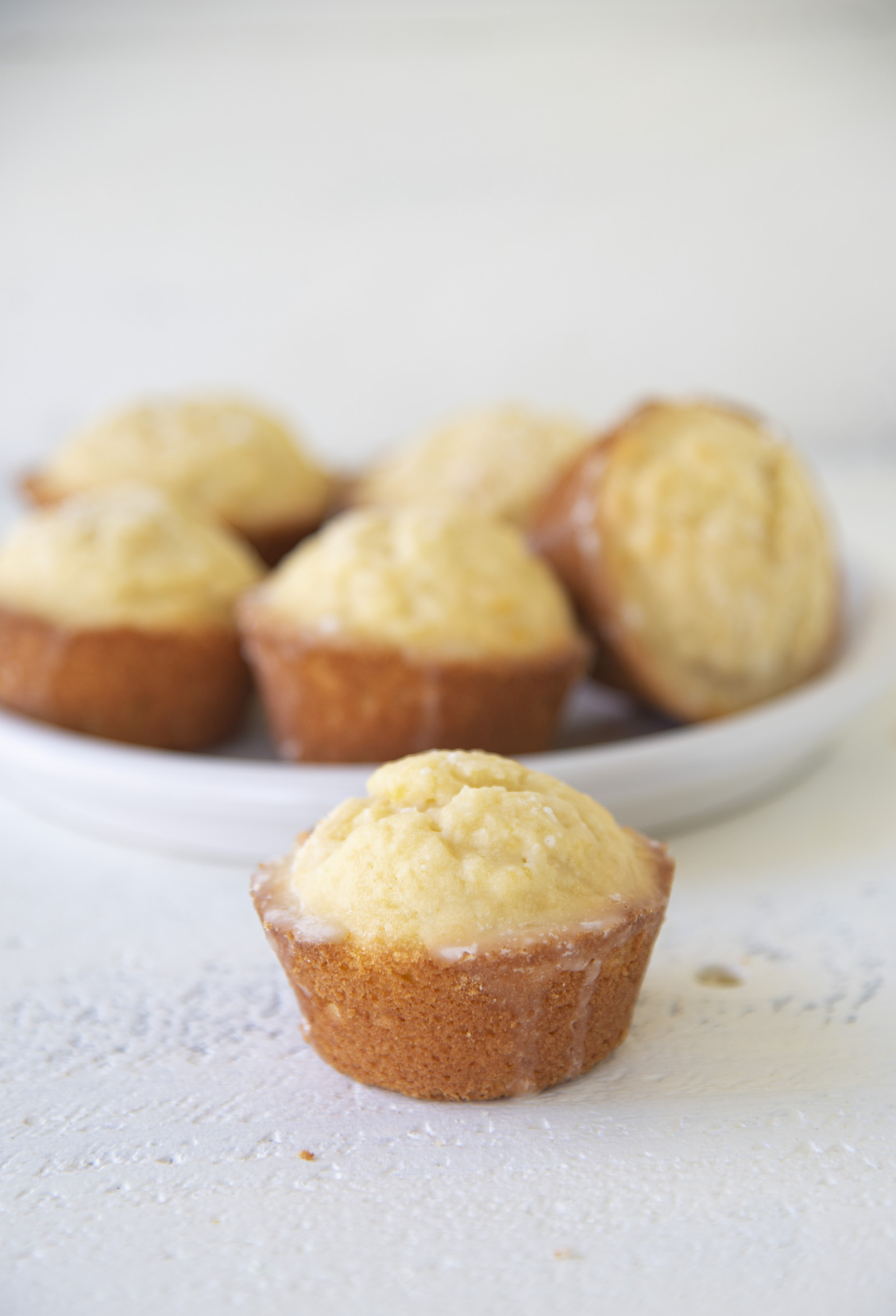 Orange Glazed Almond Muffins