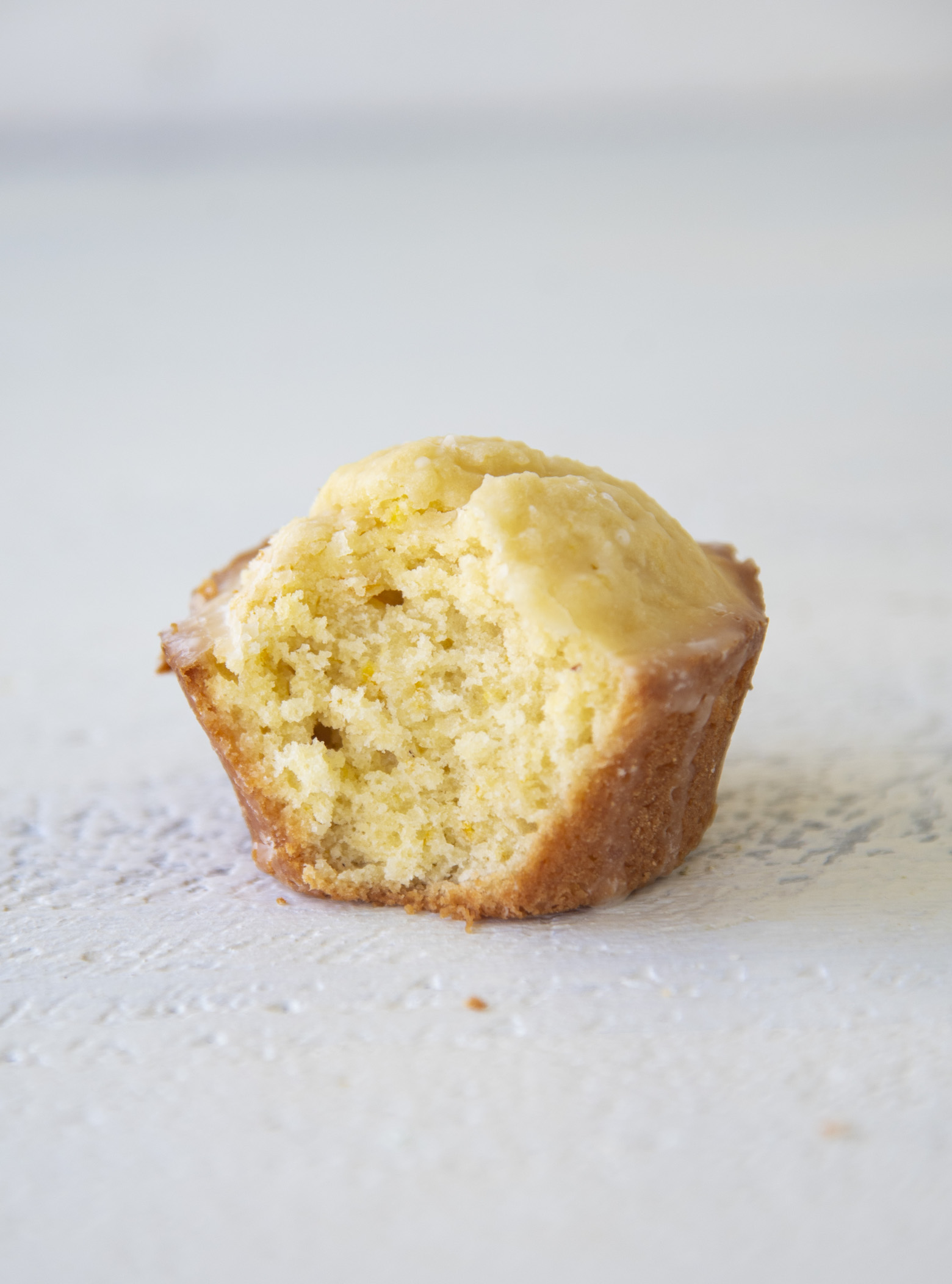 Orange Glazed Almond Muffins