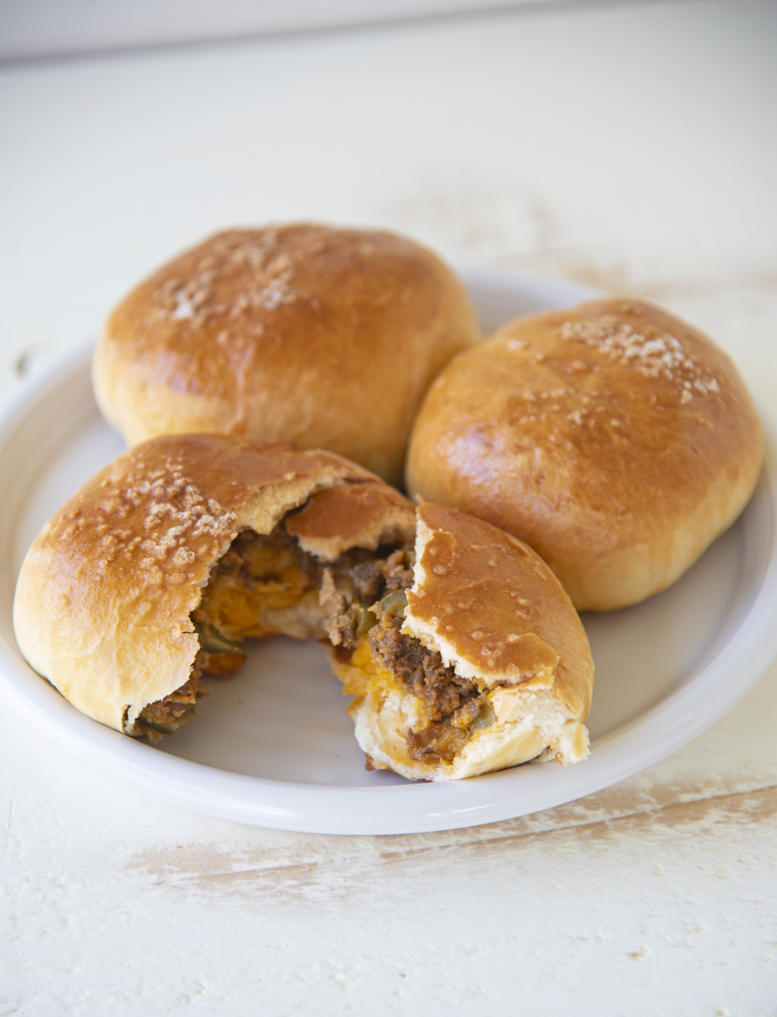 Vegetarian Cheeseburger Buns 