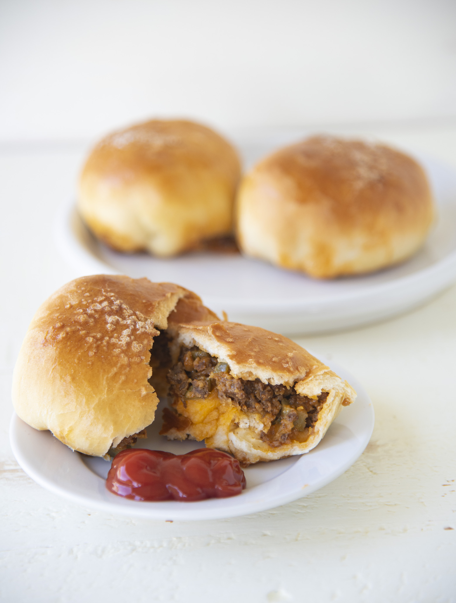 Vegetarian Cheeseburger Buns 