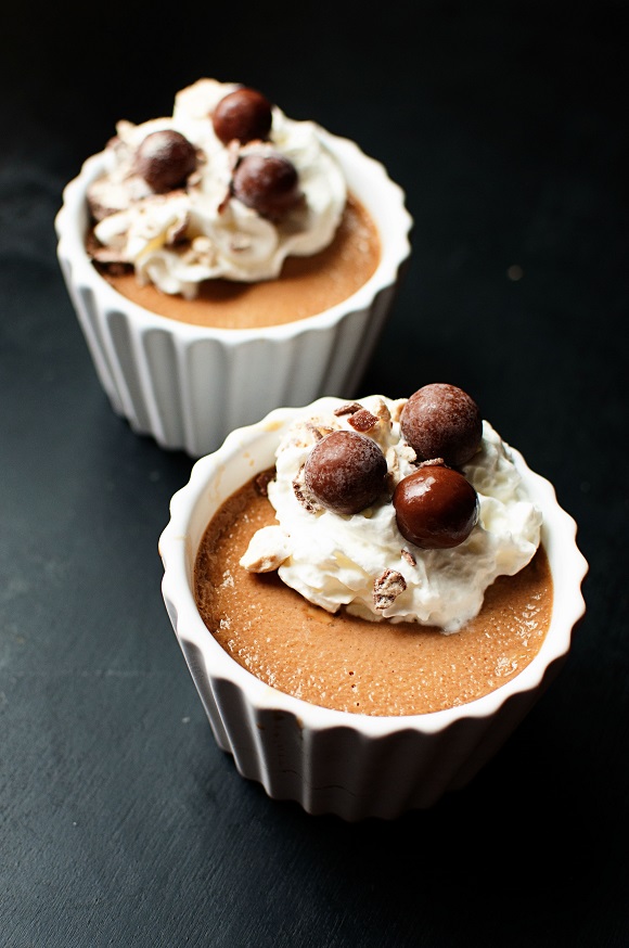 Malted Milk Chocolate Pots de Crème