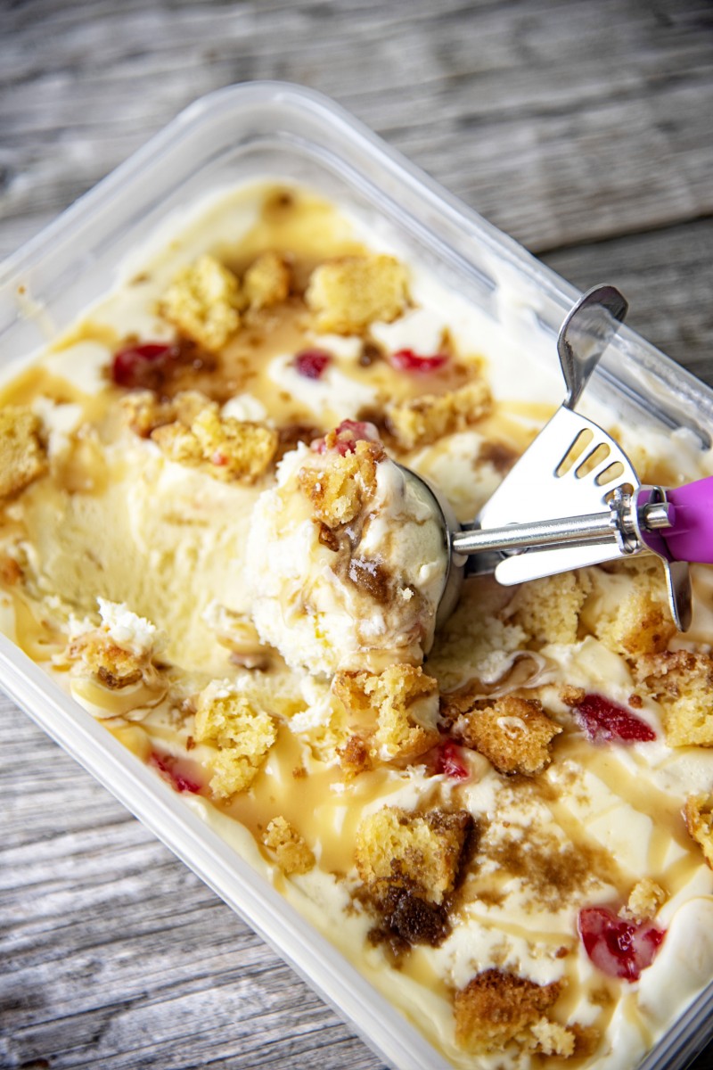 Pineapple Upside Down Cake Ice Cream