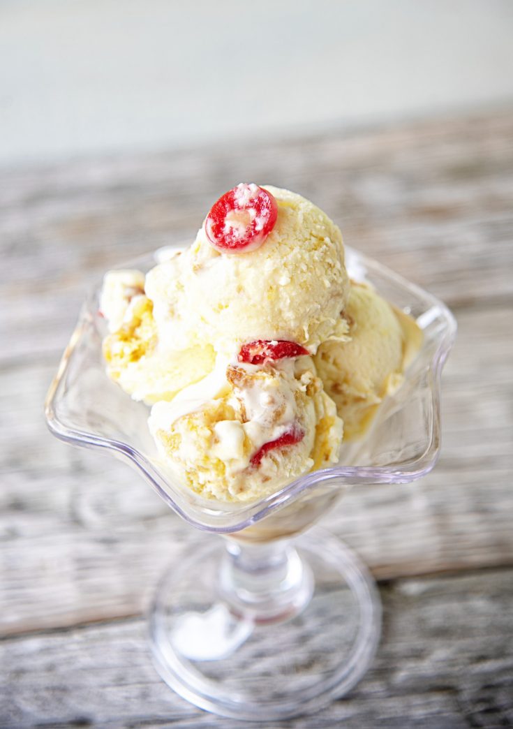 Pineapple Upside Down Cake Ice Cream