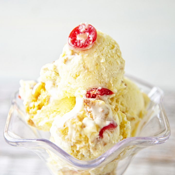 Pineapple Upside Down Cake Ice Cream