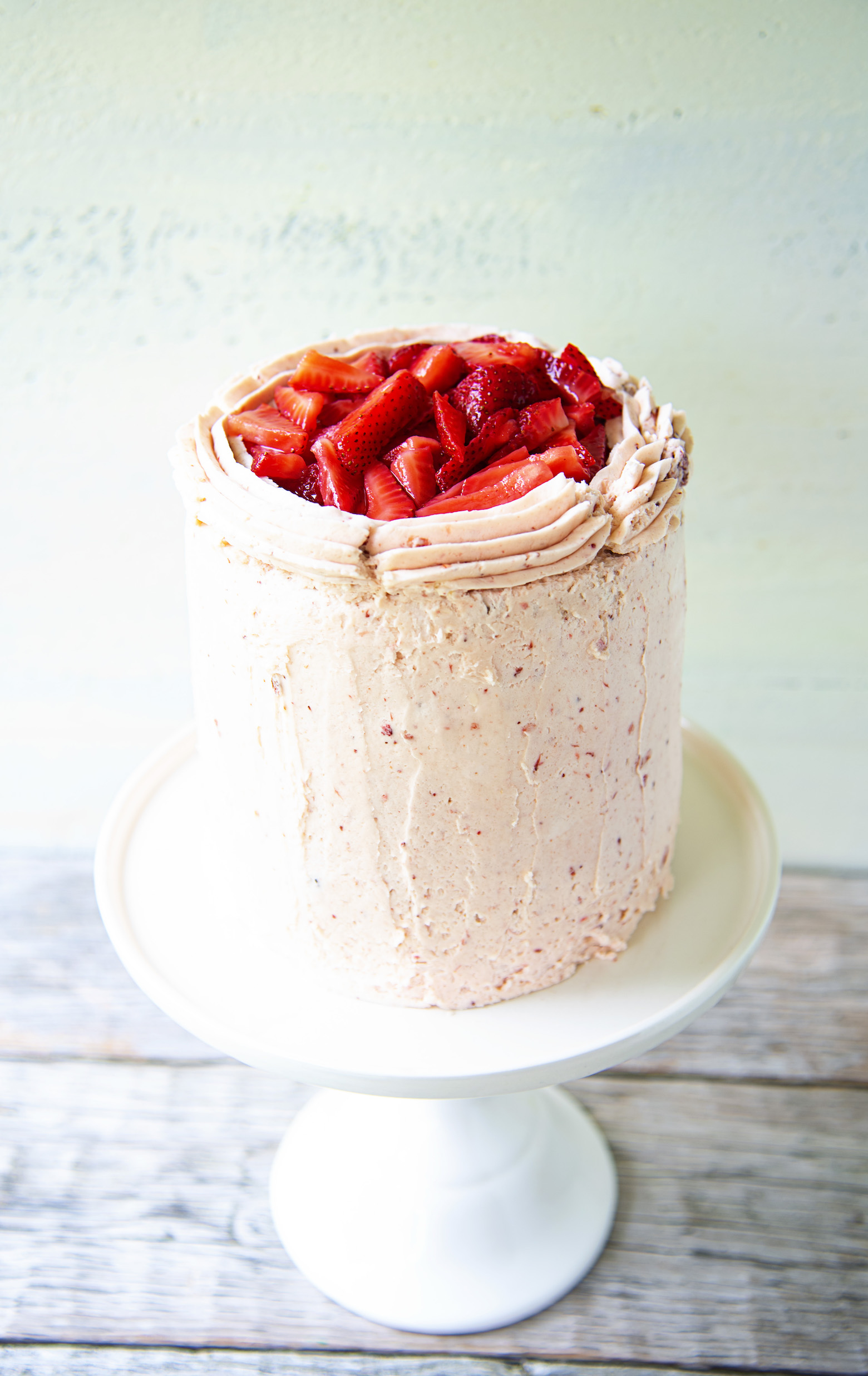 Strawberry Mascarpone Buttermilk Layer Cake