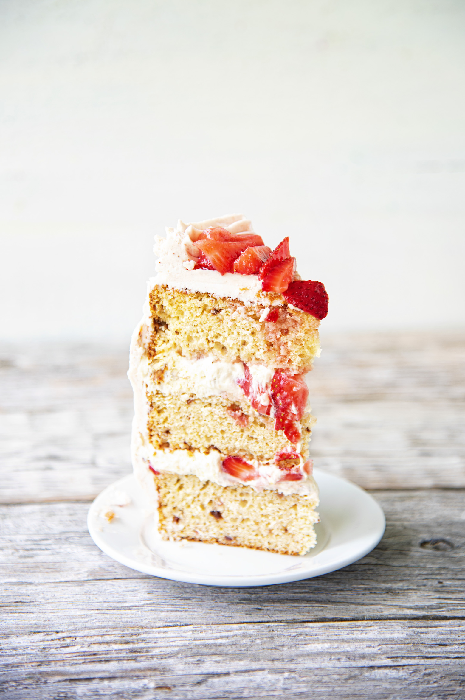 Strawberry Mascarpone Buttermilk Layer Cake