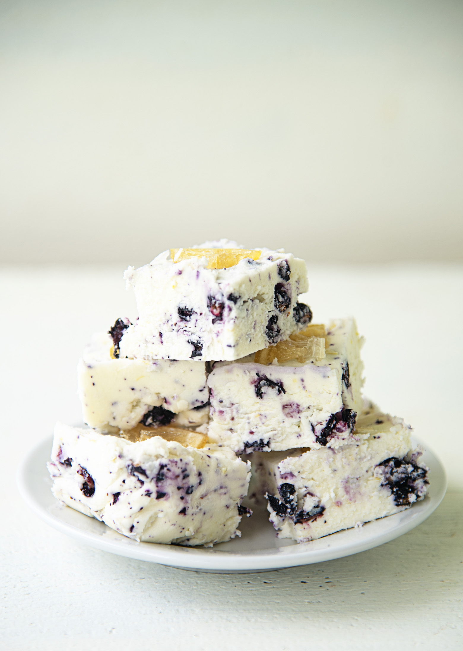 Lemon Blueberry Mascarpone Fudge