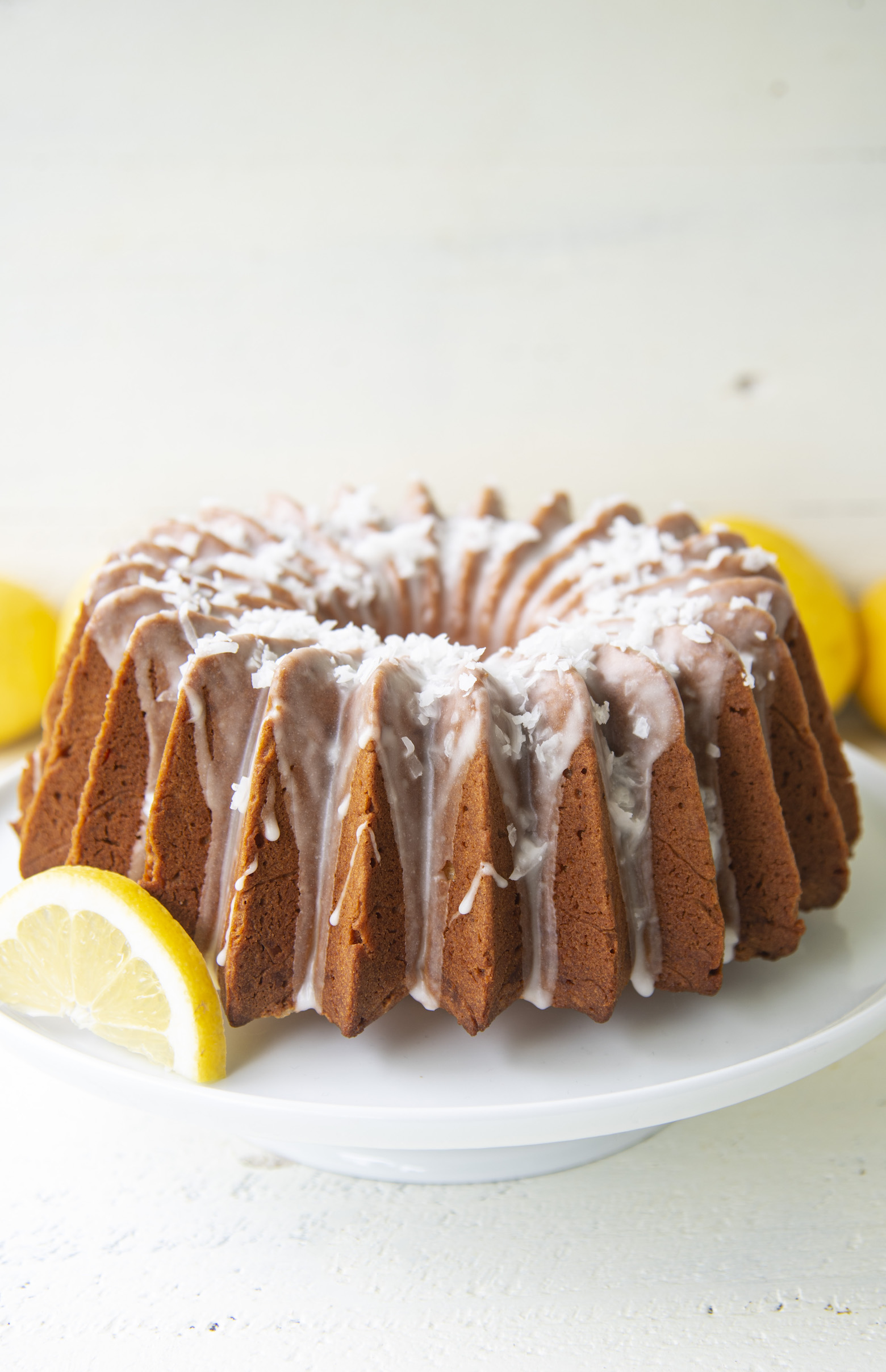 Lemon Coconut Mascarpone Pound Cake 