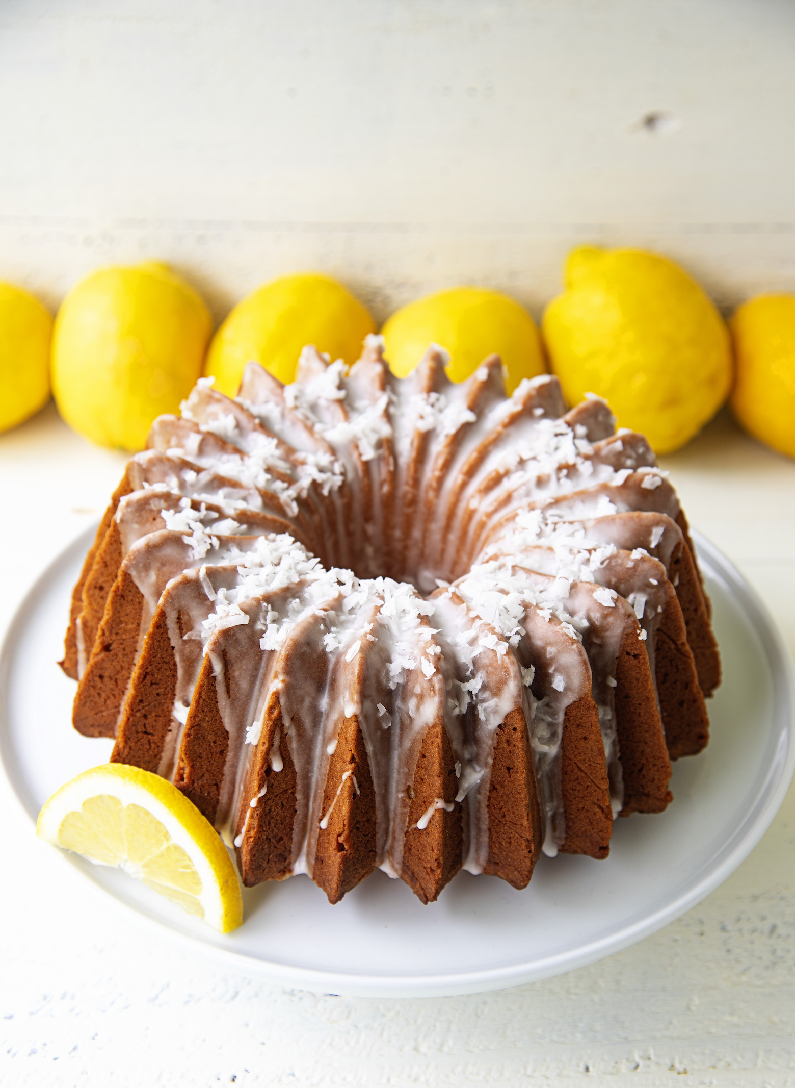 Lemon Coconut Mascarpone Pound Cake 