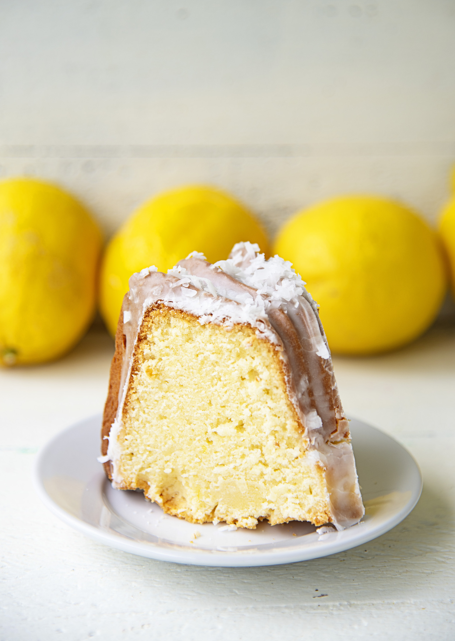 Lemon Coconut Mascarpone Pound Cake 