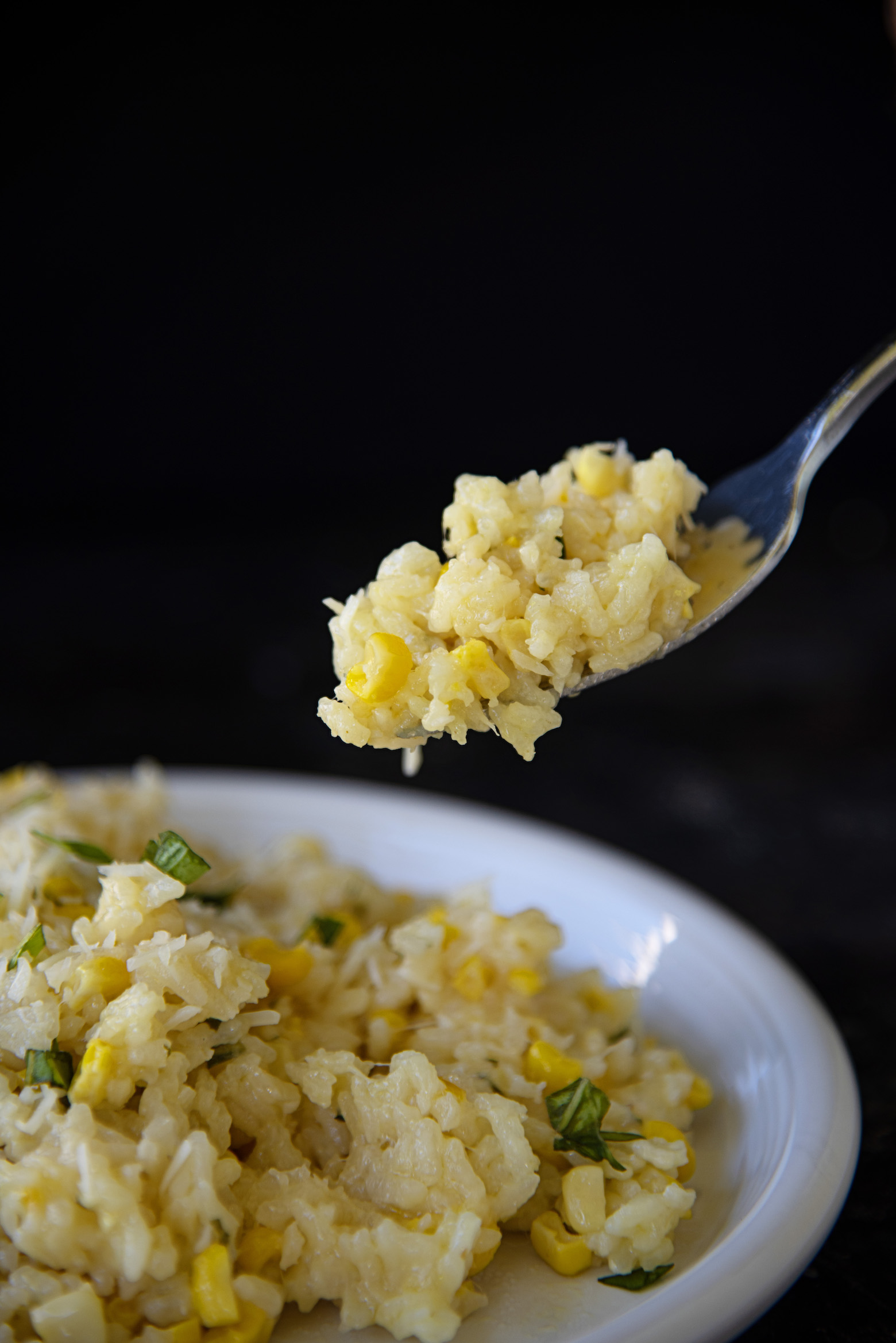 Sweet Corn Parmesan Oven Risotto
