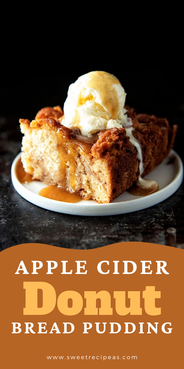 Apple Cider Donut Bread Pudding