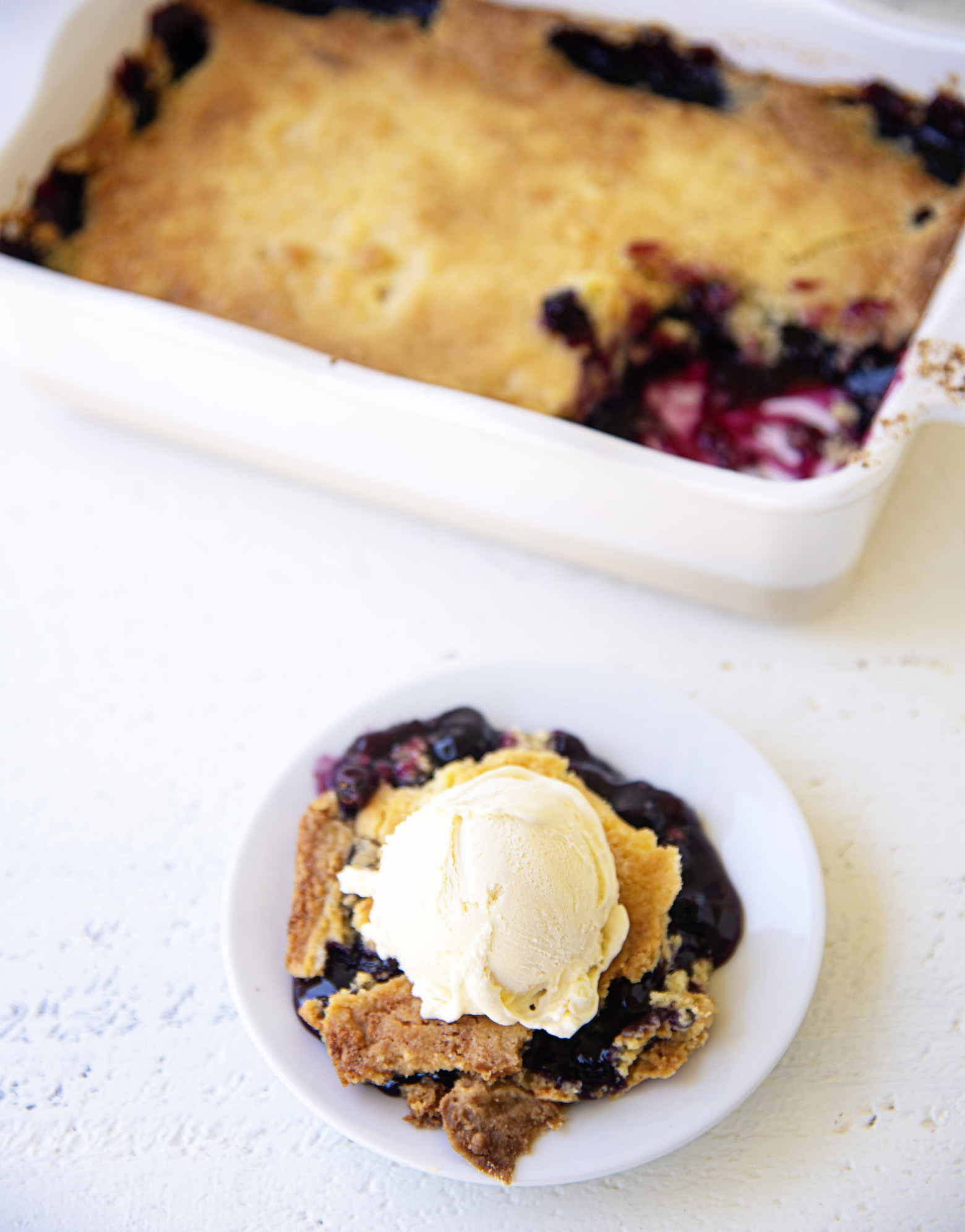 Blueberry Lemon Dump Cake