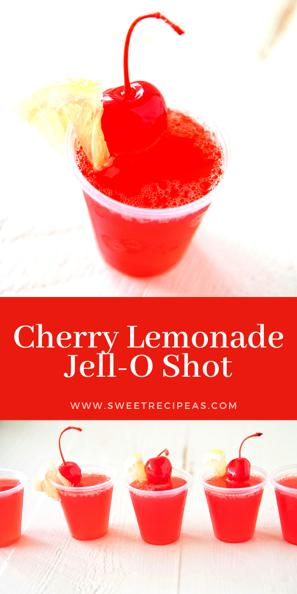 Cherry Lemonade Jell-O Shot
