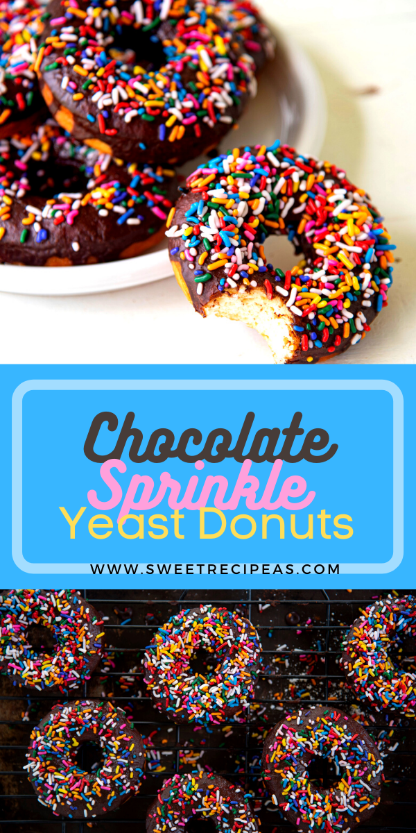 Chocolate Sprinkle Yeast Donuts