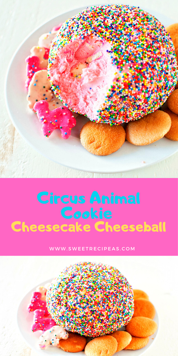 Circus Animal Cookie Cheesecake Cheeseball