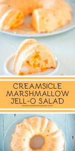 Creamsicle Marshmallow Gelatin Salad - Sweet ReciPEAs