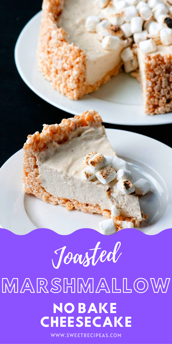 Toasted Marshmallow No Bake Cheesecake 