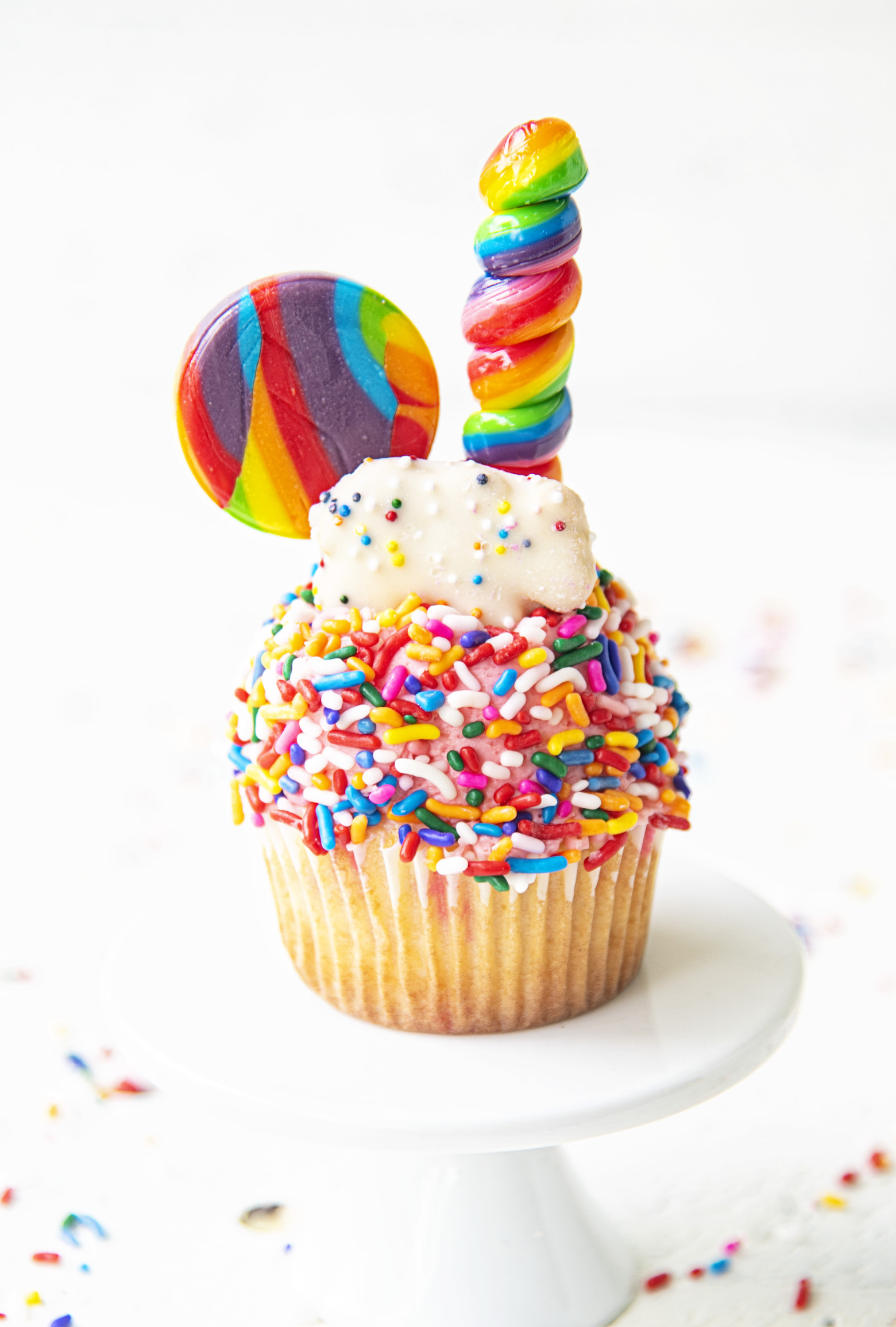 Vanilla Sprinkle Birthday Cupcakes