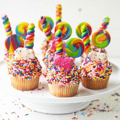 Vanilla Sprinkle Birthday Cupcakes