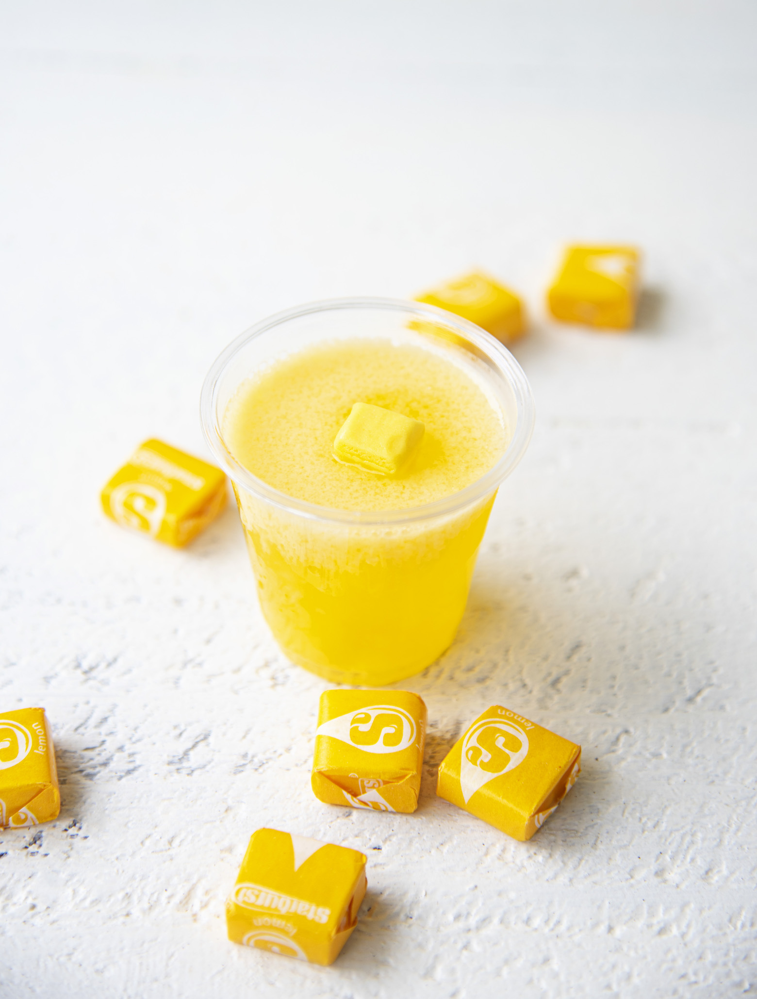 Yellow Starburst Jell-O Shots