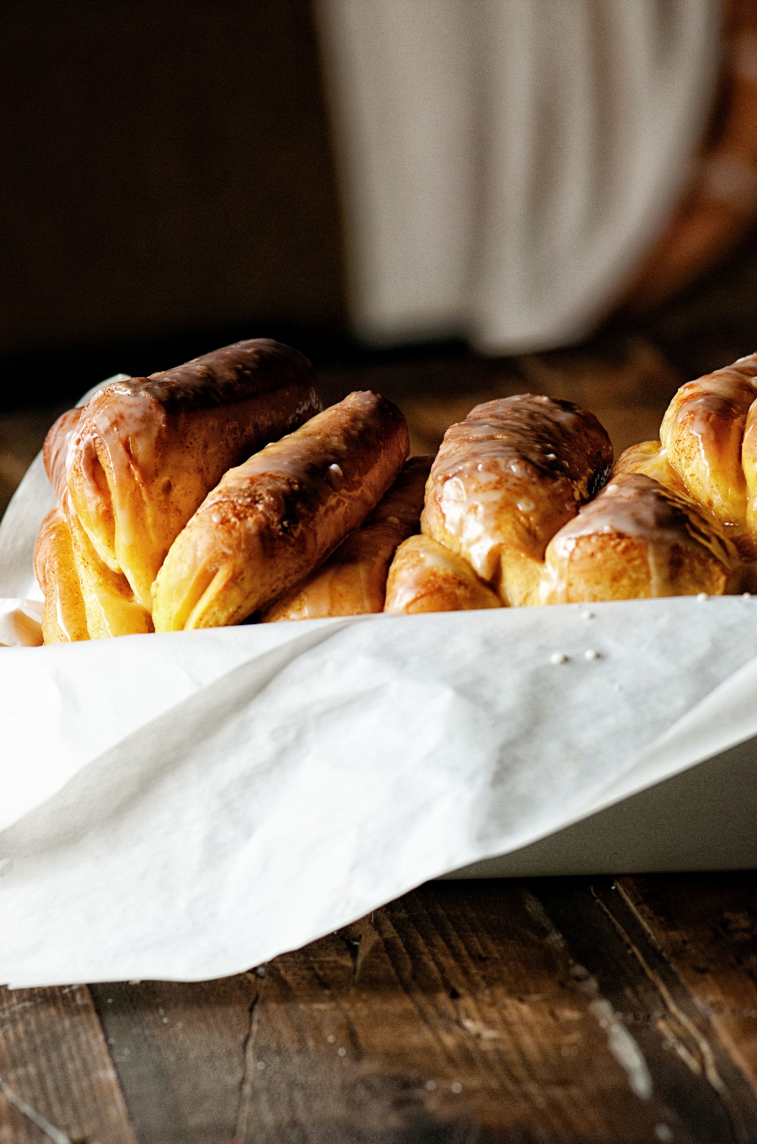 Apple Cider Whiskey Glazed Pumpkin Pull Apart Bread