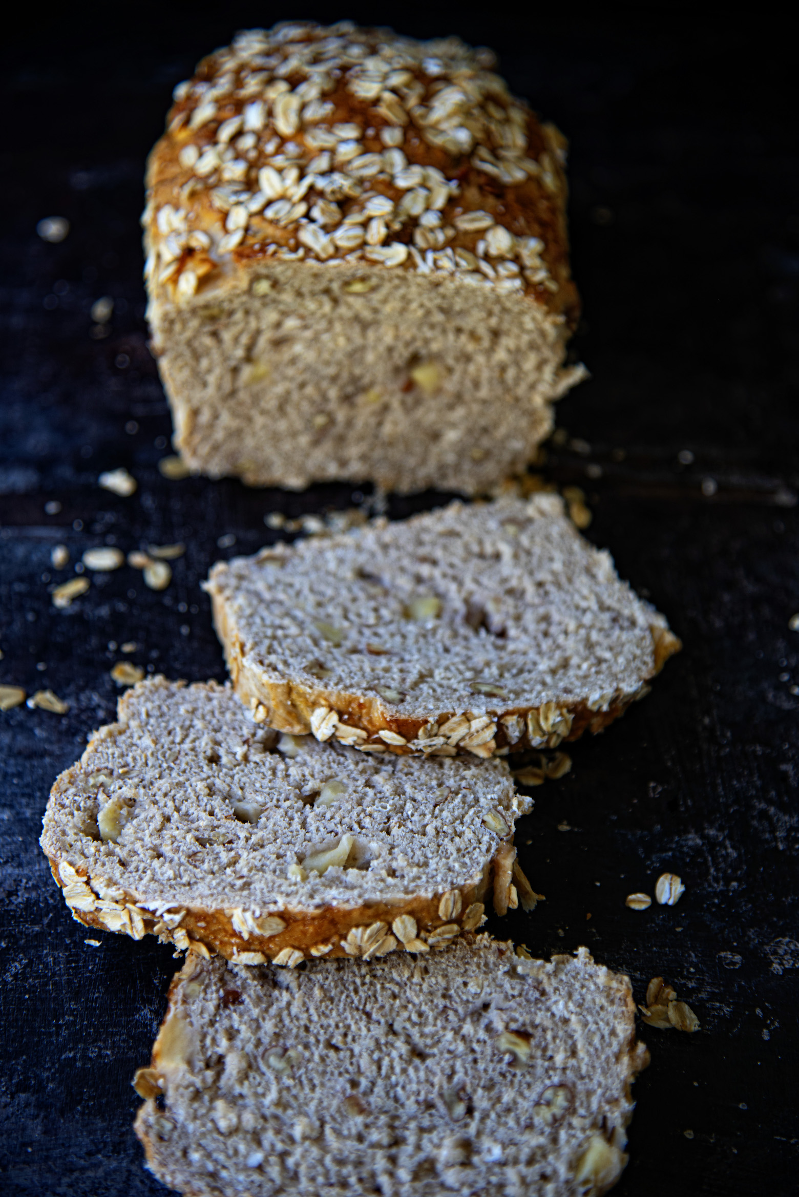 Apple Pecan Oatmeal Bread 