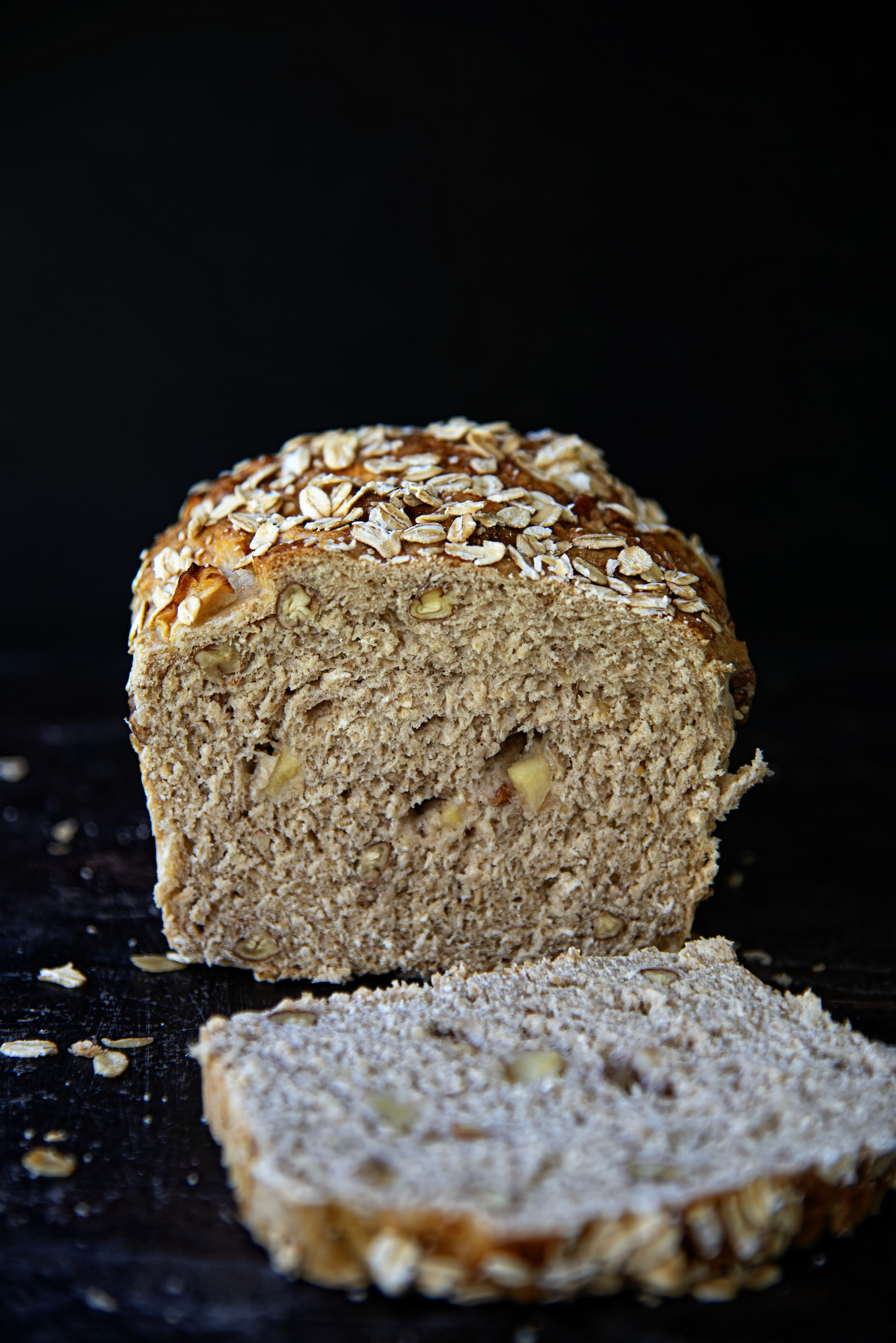 Apple Pecan Oatmeal Bread 