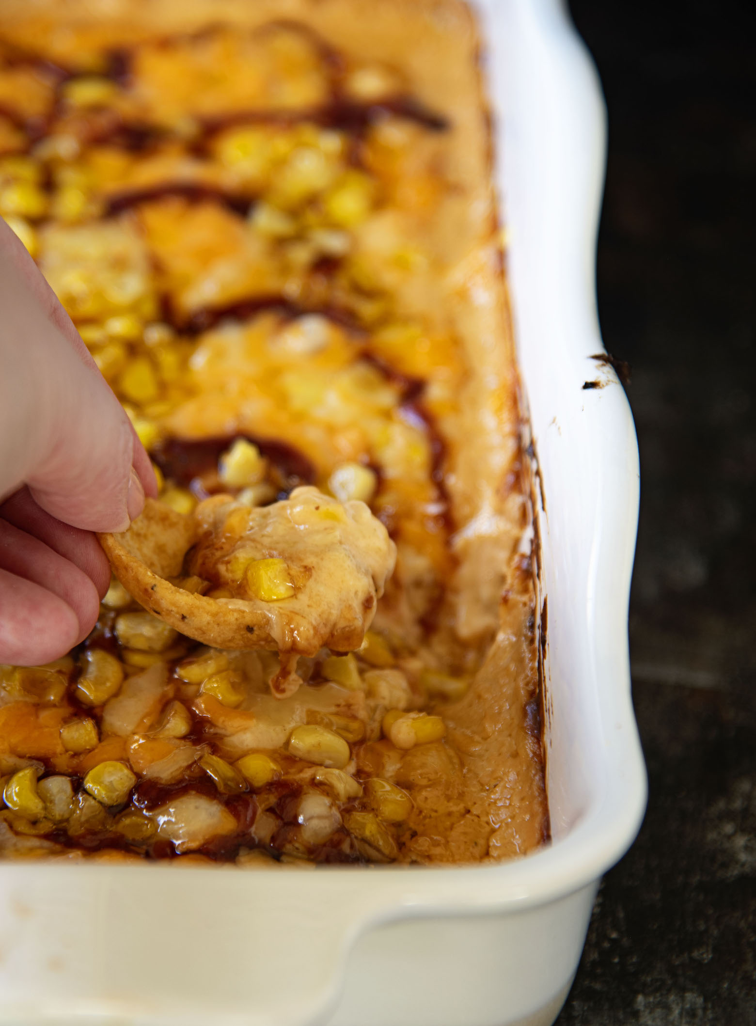 BBQ Ranch Hot Corn Dip