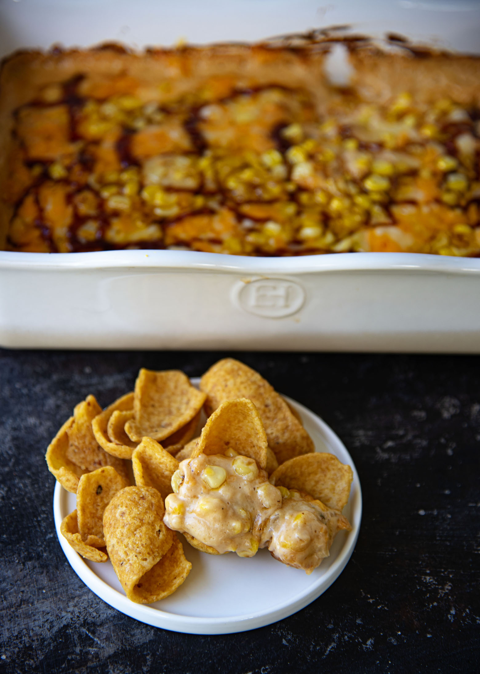 BBQ Ranch Hot Corn Dip