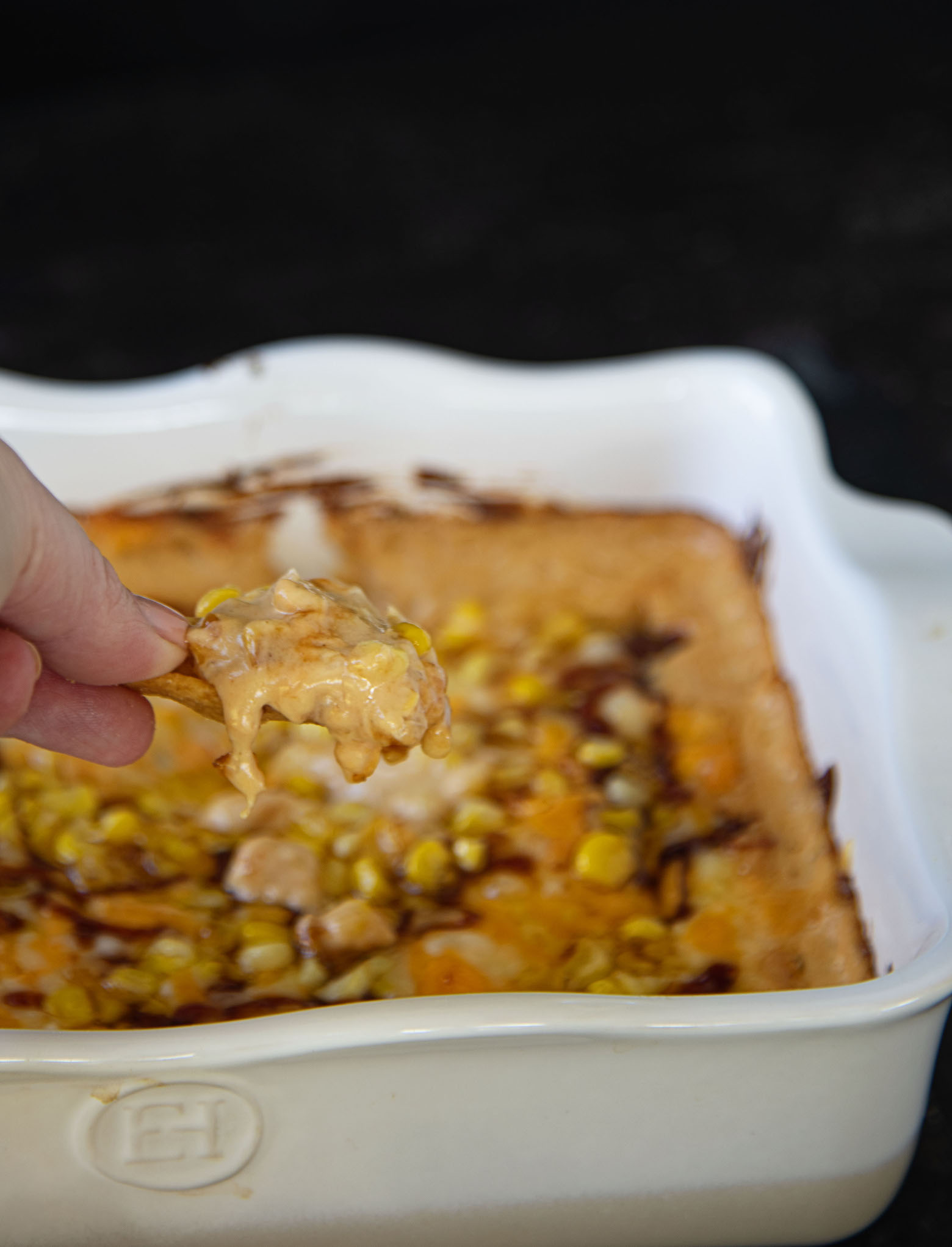 BBQ Ranch Hot Corn Dip