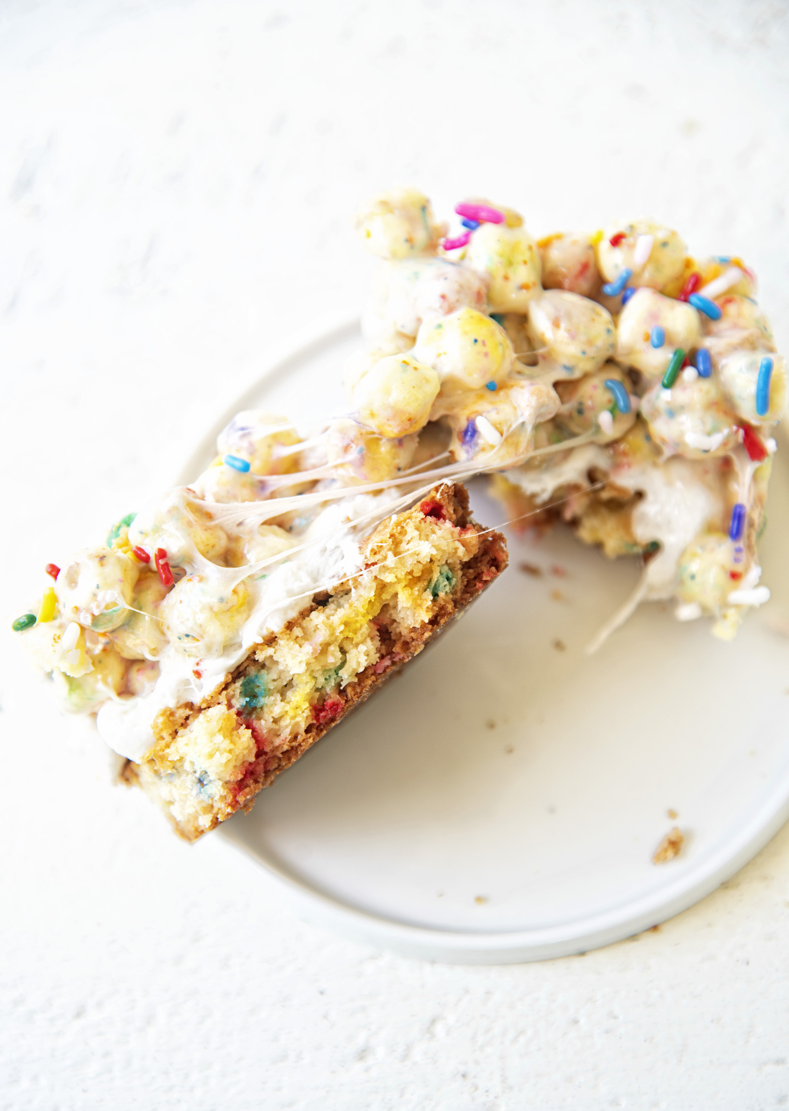 Birthday Cake Batter Cereal Blondies