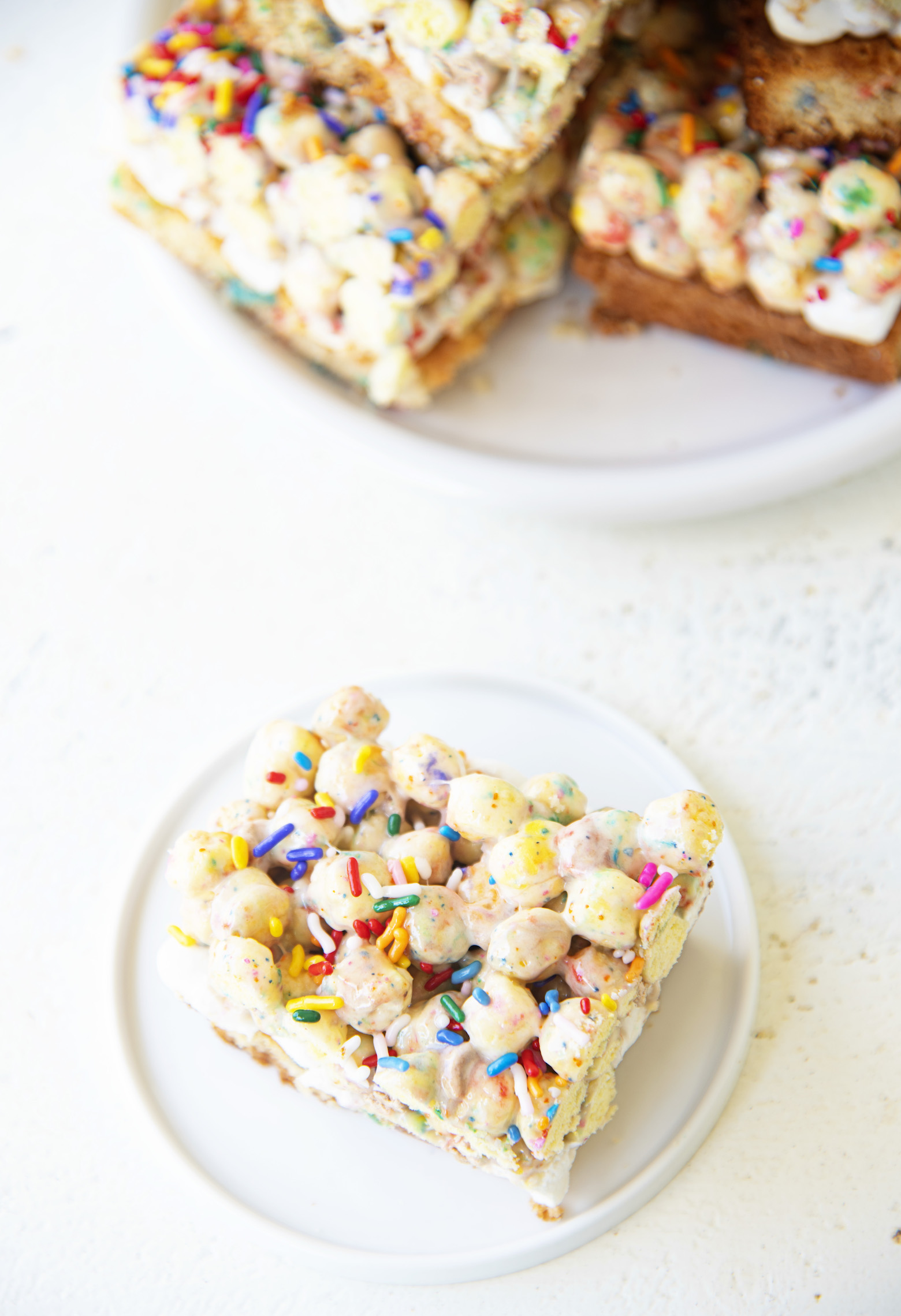 Birthday Cake Batter Cereal Blondies