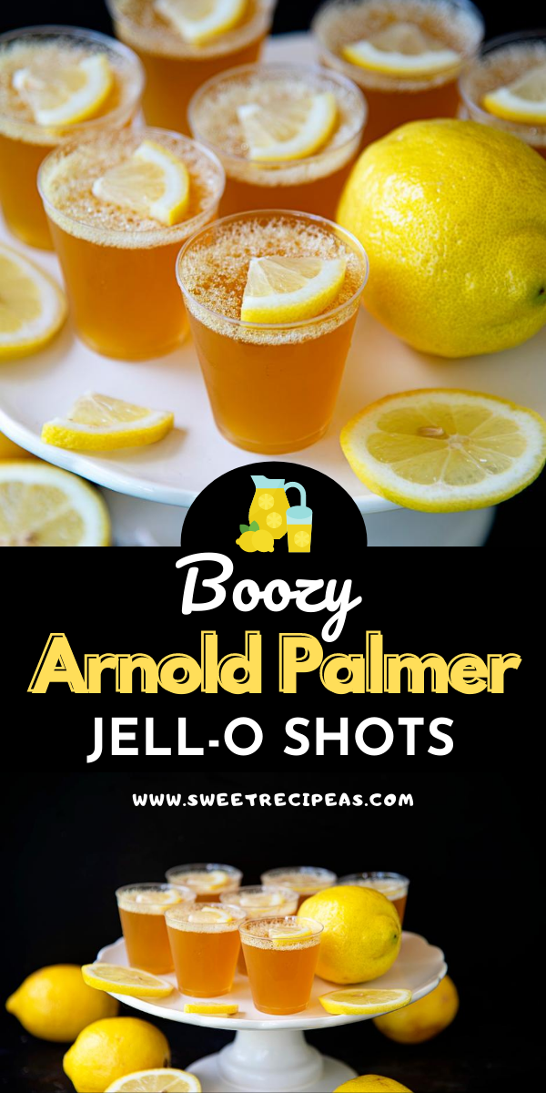 Boozy Arnold Palmer Jell-O Shots