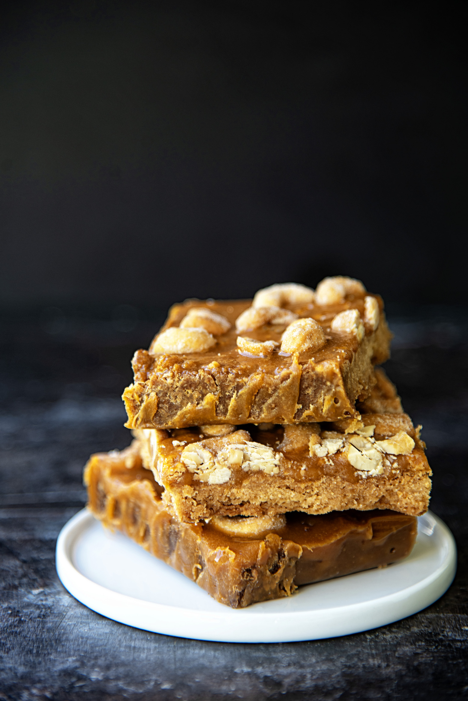 Butterscotch Honey Roasted Cashew Bars