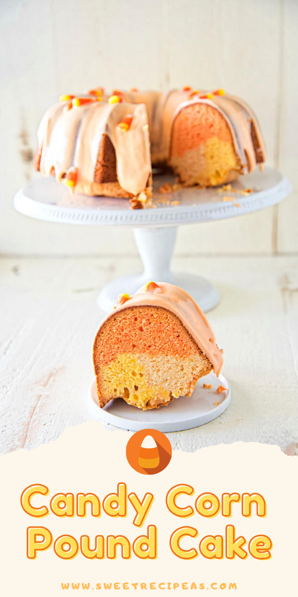 Candy Corn Pound Cake