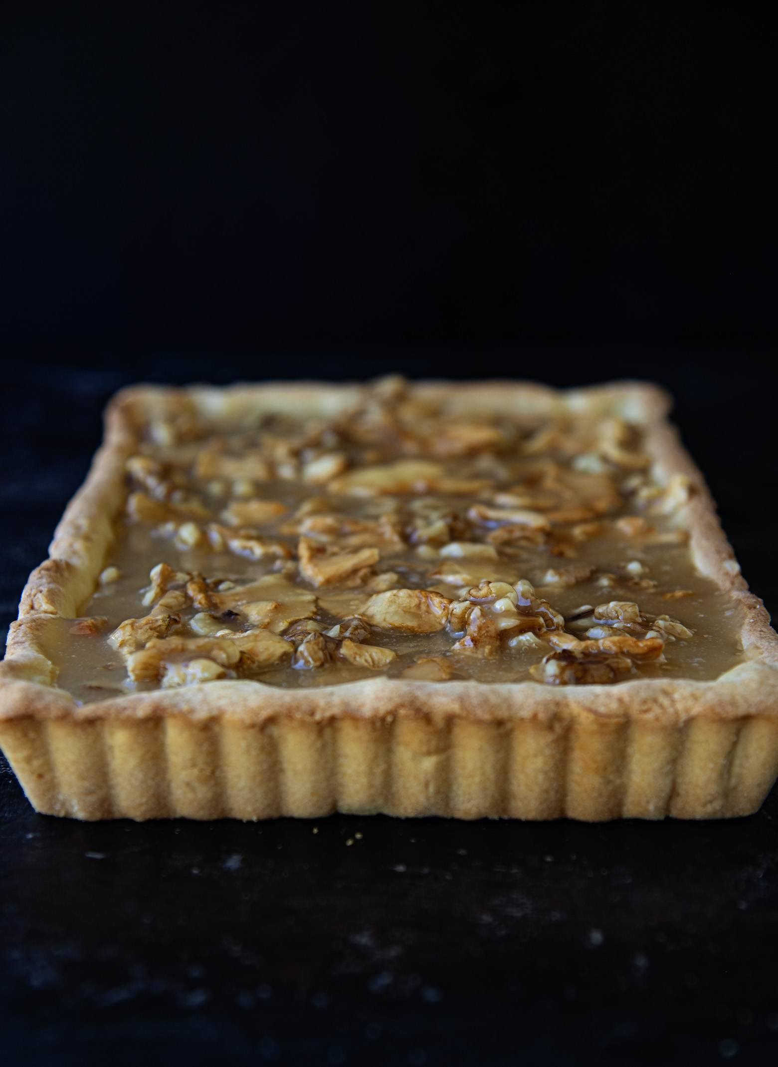 Caramel Apple Walnut Tart