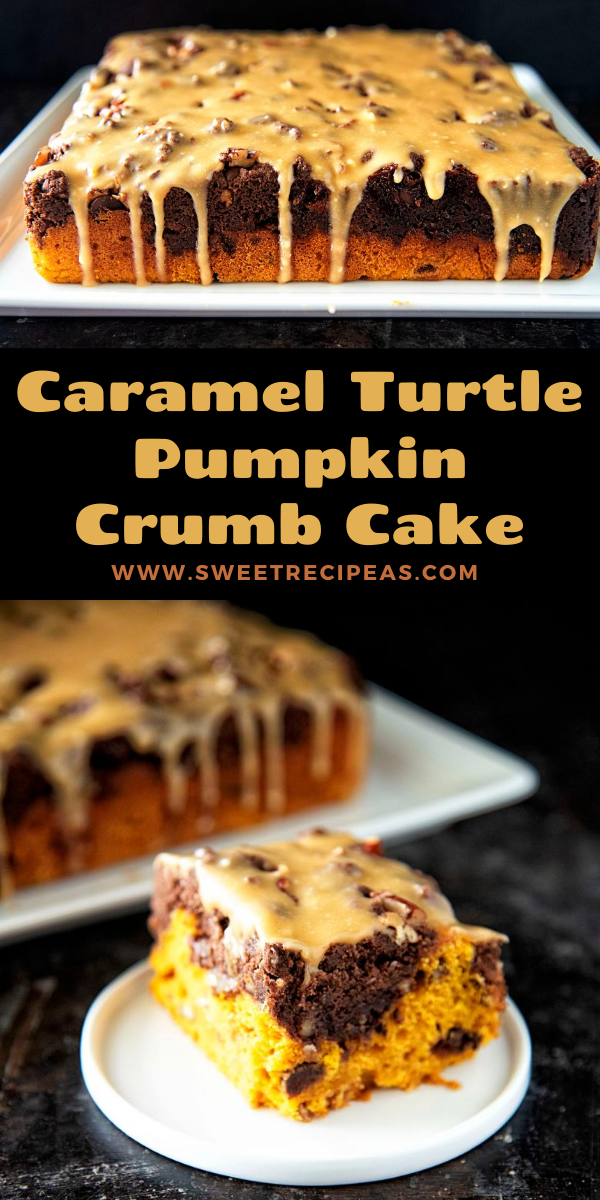 Caramel Turtle Pumpkin Crumb Cake