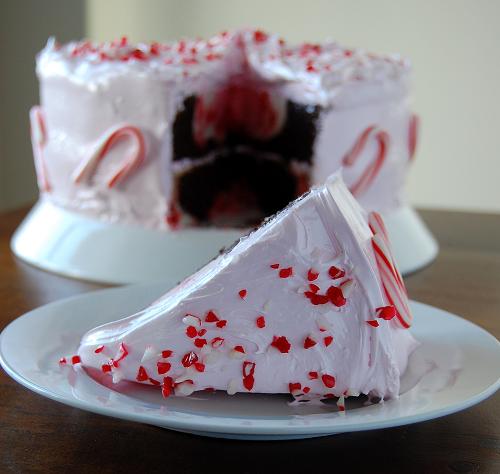 Chocolate Peppermint Stick Marshmallow Fantasy Cake 