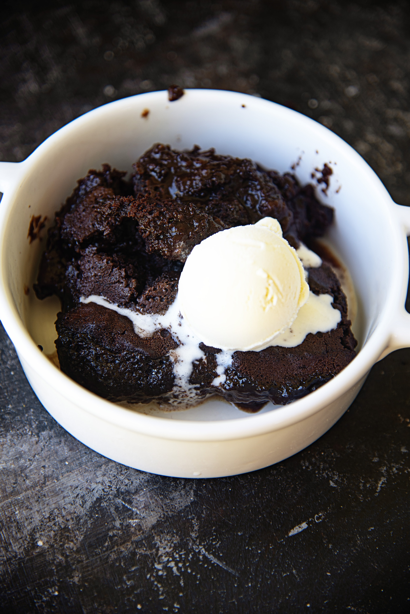 Cream Soda Brownie Pudding Cake 