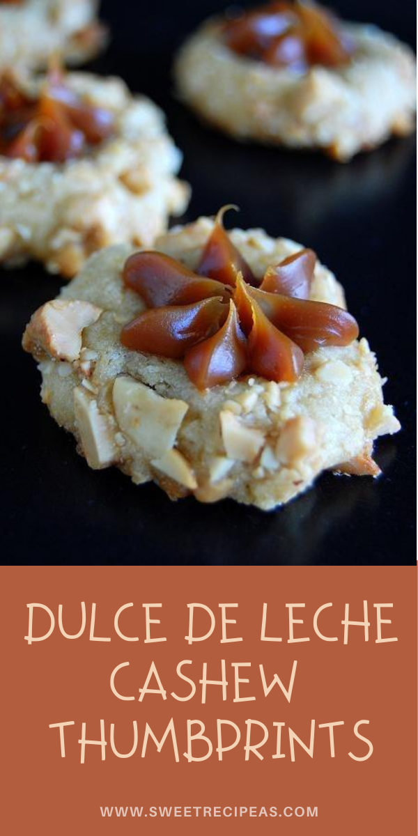 Dulce de Leche- Cashew Thumbprints