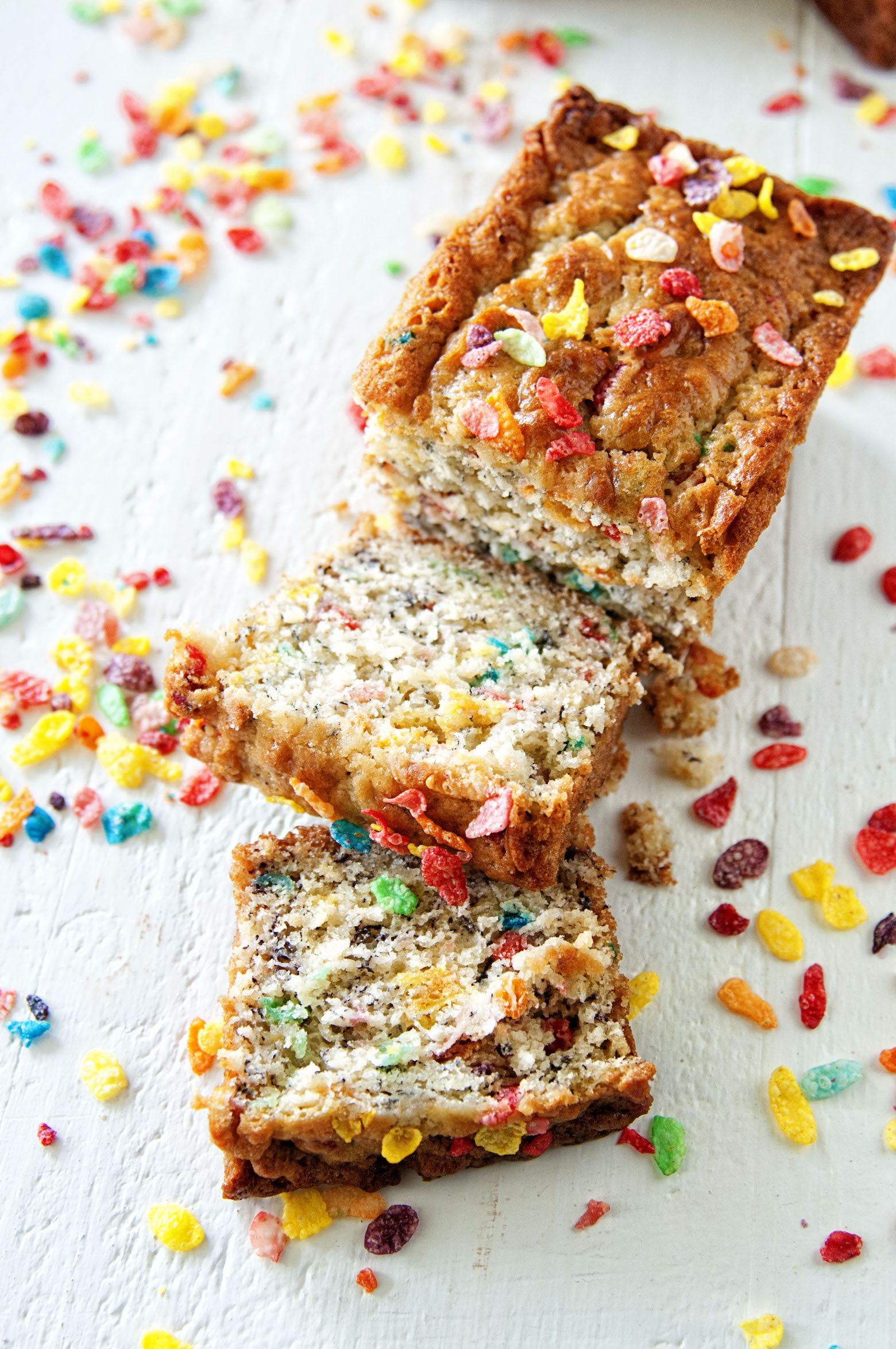 Fruity Pebble Banana Bread