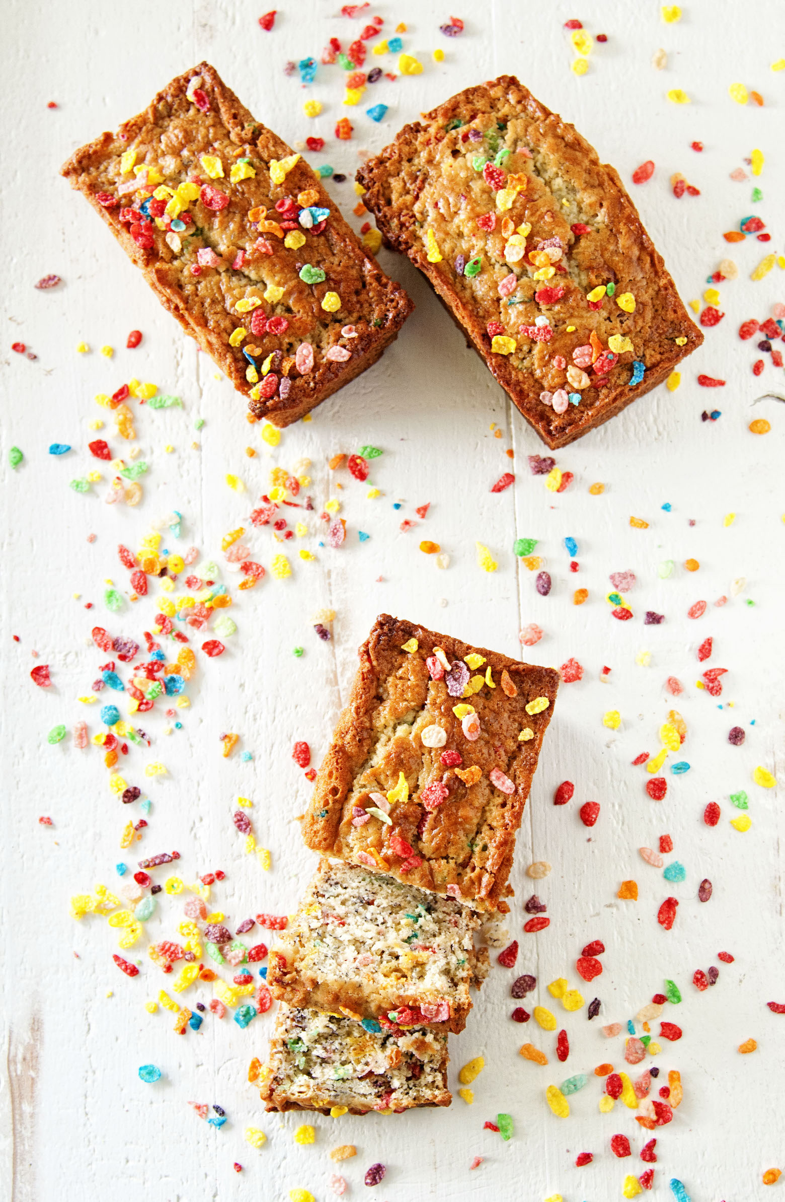 Fruity Pebble Banana Bread