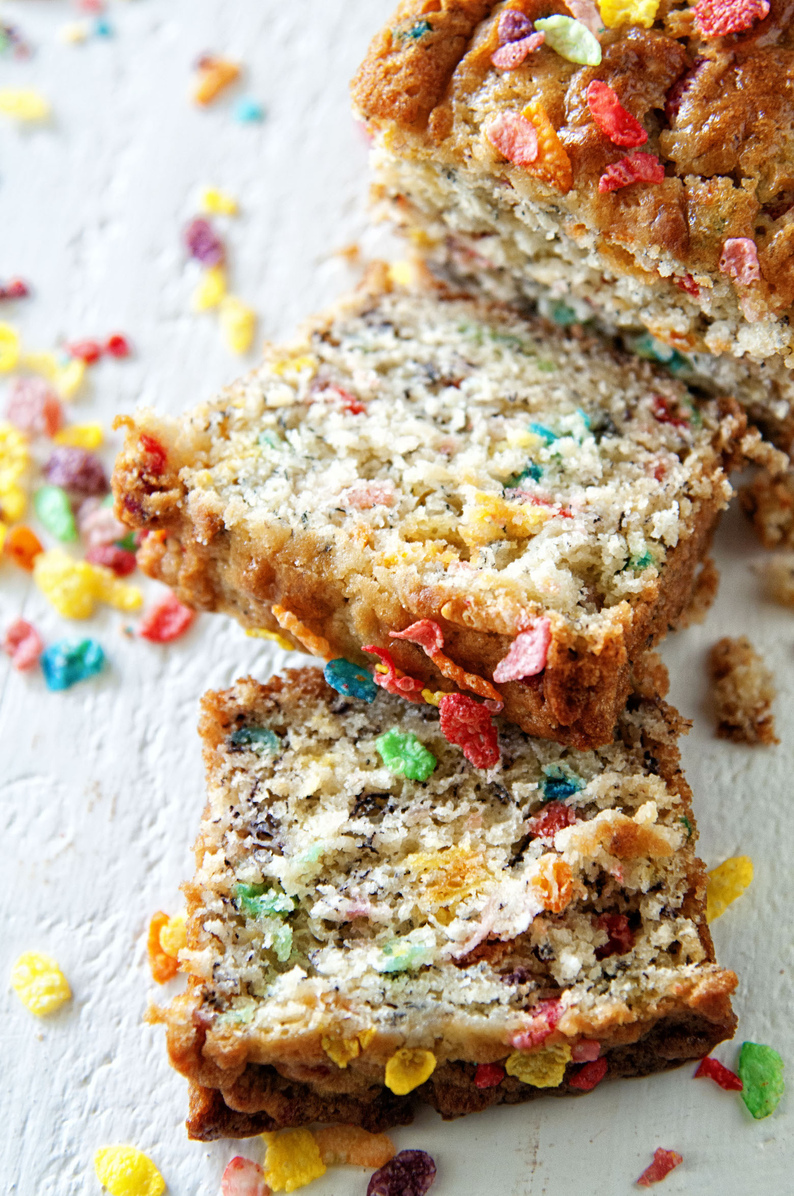 Fruity Pebble Banana Bread