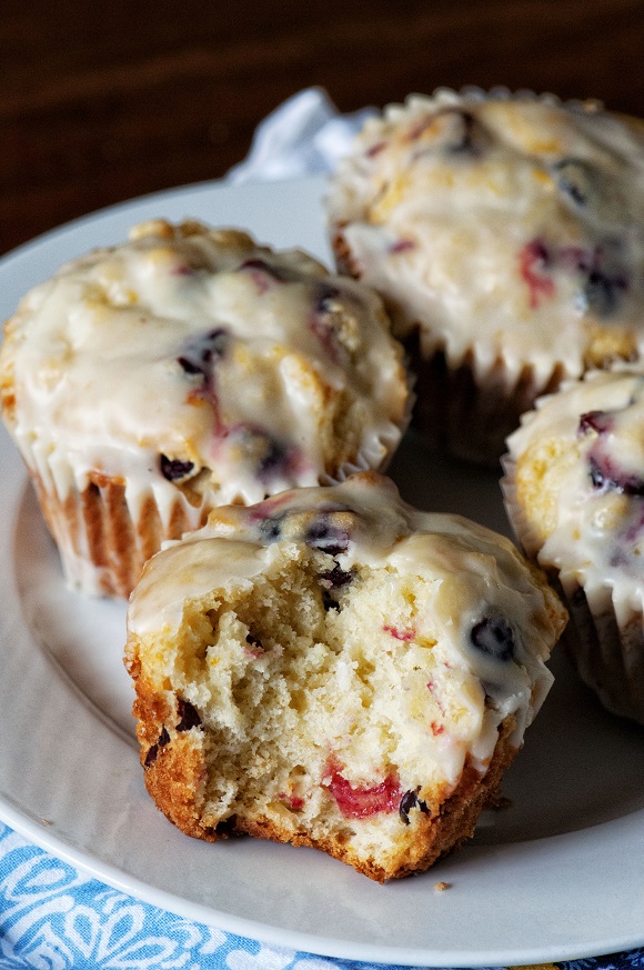 Glazed Orange Craisin Muffins