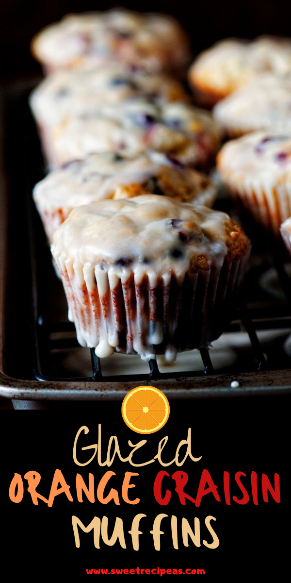 Glazed Orange Craisin Muffins