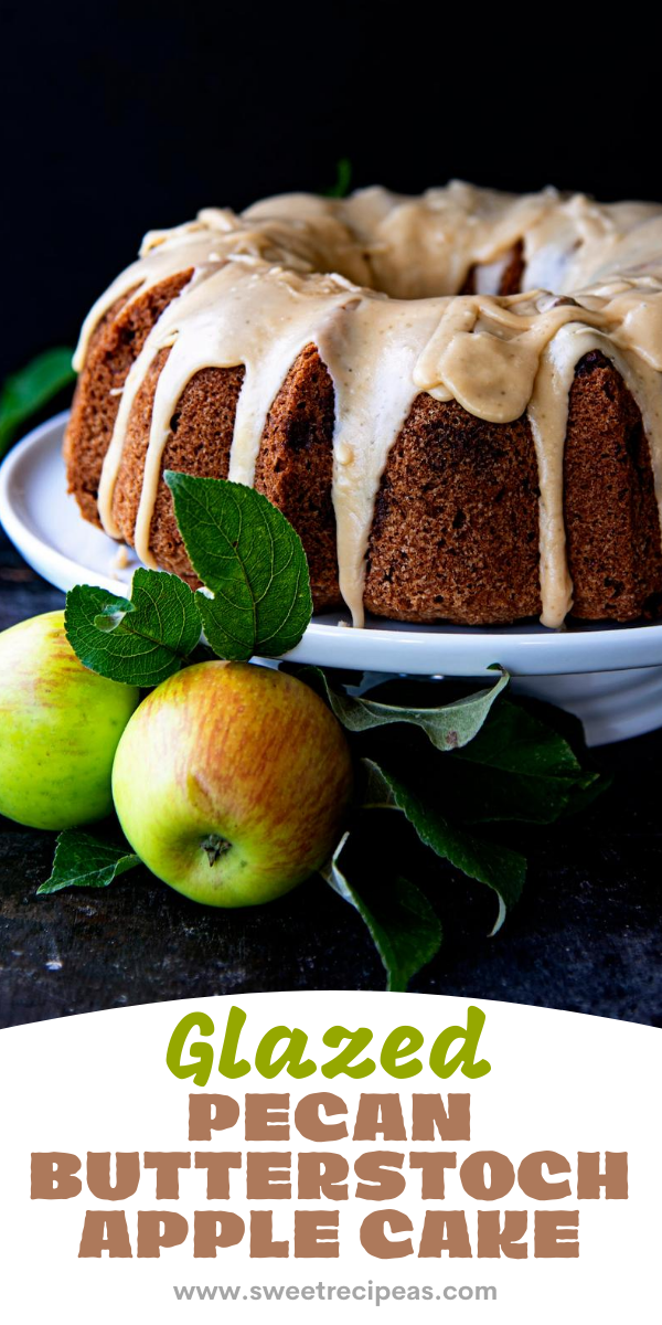 Glazed Pecan Butterscotch Apple Cake