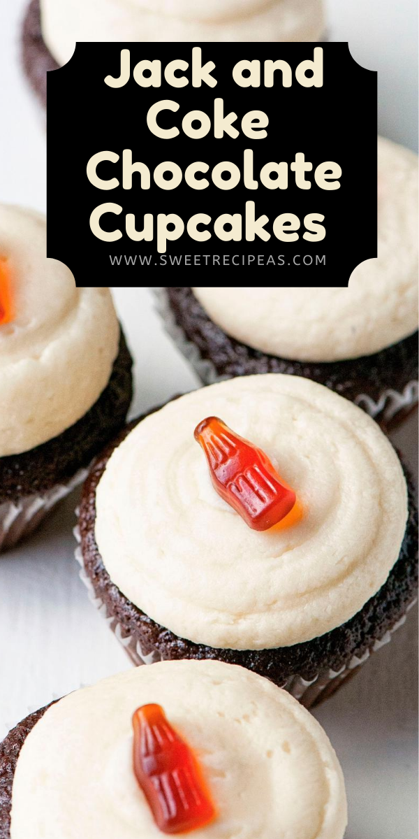 Jack and Coke Chocolate Cupcakes